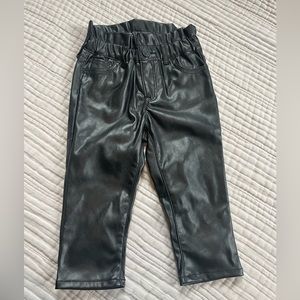 NWOT baby gap vegan leather pants.